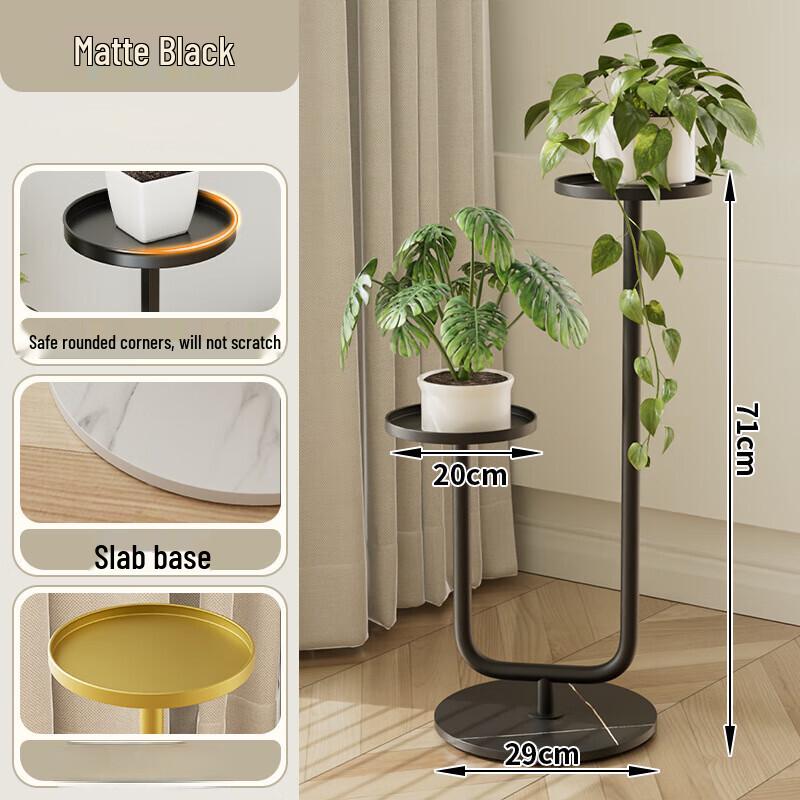 Miling Reinforced Iron Floor Flower Stand
