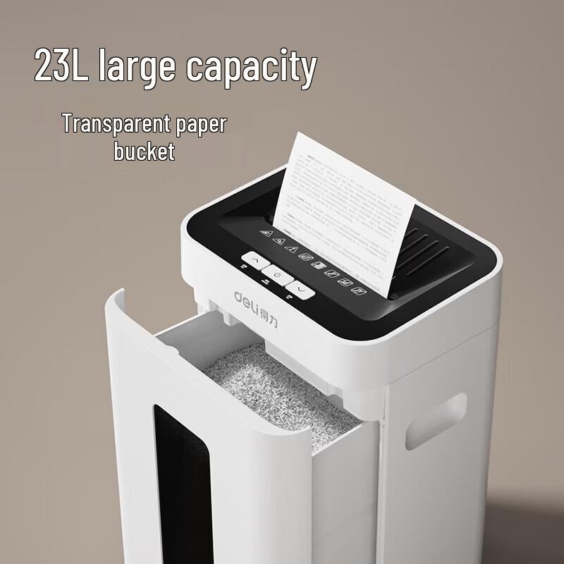 Deli GA630 5-Level Micro-Cut Commercial Paper Shredder CN plug (adapter included)