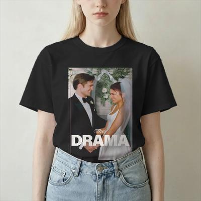 Leisure The Drama Movie TShirt For Unisex Unisex Round Neck 100 Cotton T Shirts Robert Pattinson Zendaya Short Sleeve Tees Clothes