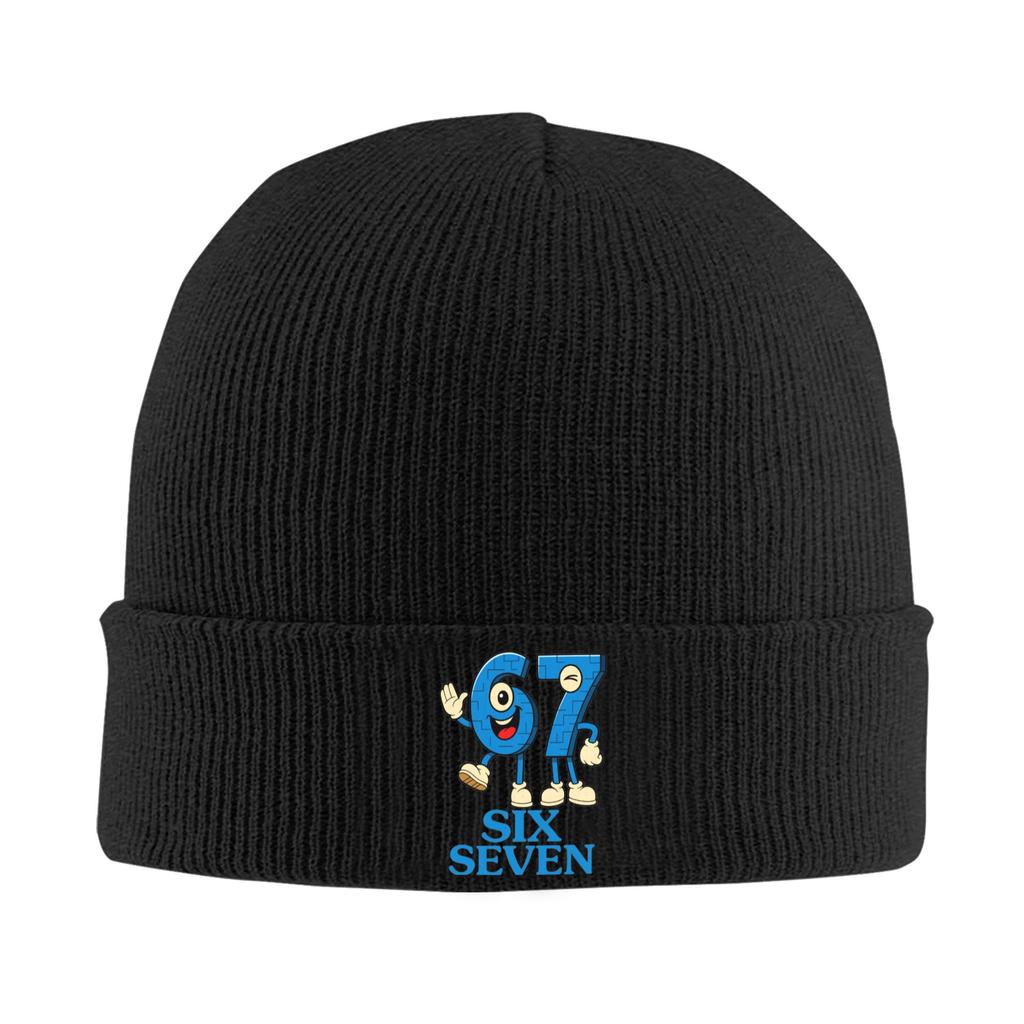 Steal a Brainrot Six Seven 67 Italienischer Brainrot Gaming Hut Herbst Winter Skullies Beanies Baggy Mützen Unisex Acryl Mütze