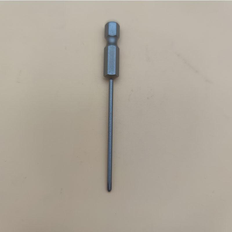 Strong Magnetic S2 Alloy Steel Phillips Screwdriver Bit, 1/4" Single-Head, Extended for Electric/Air Screwdrivers, Model PH012