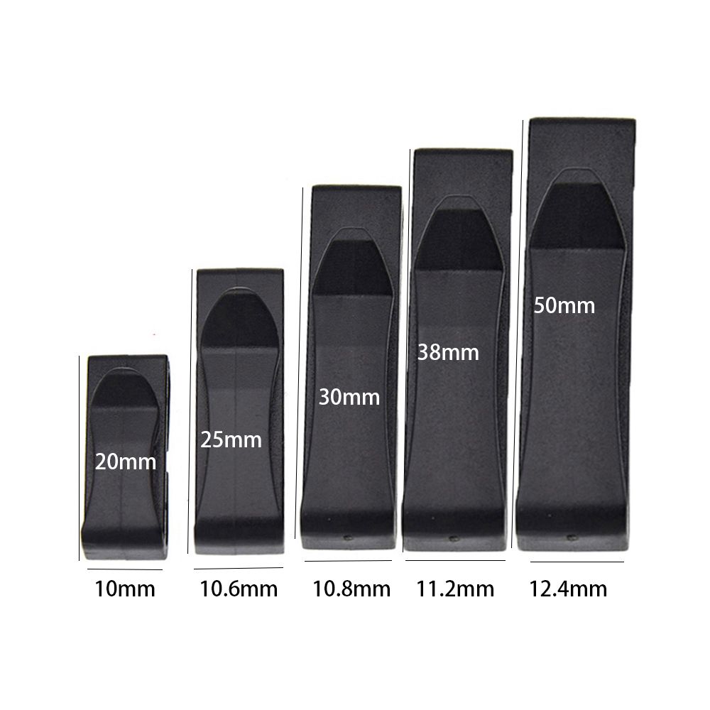 5 Stück Schwarzes Camping Wanderrucksack Gurt Zubehör Rucksack Schnallen Gürtelende Clip Molle Gurtband Schnalle Versteller Halter