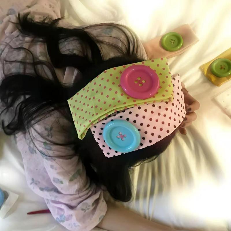 Summer Dopamine Large Button Wave Dot Headband Fashionable Ins Style Elastic Headband Sports Fitness Sweat-Absorbent Hairband
