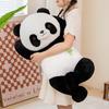 Cute Giant Panda Throw Pillow Plush Toy Doll Zoo Black And White Panda Doll Children Soothing Doll