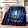 Custom Text Flannel Blanket Sheffield Wednesday FC Print Warm Cozy Blanket Home Sofa Bedding