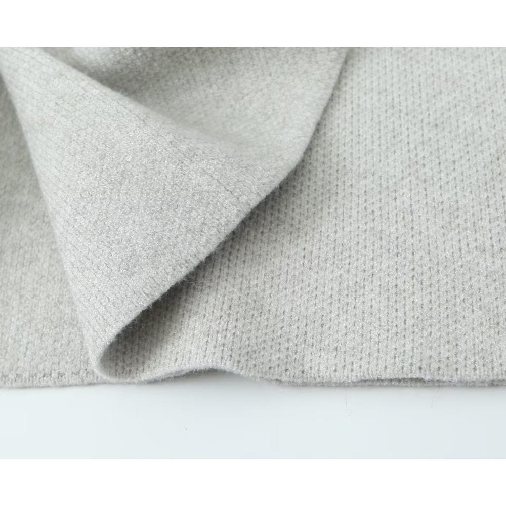 GMXIA Damen Vintage Casual Solid Color Print Herbst Winter Langarm POLO Neck Jacken & Mäntel