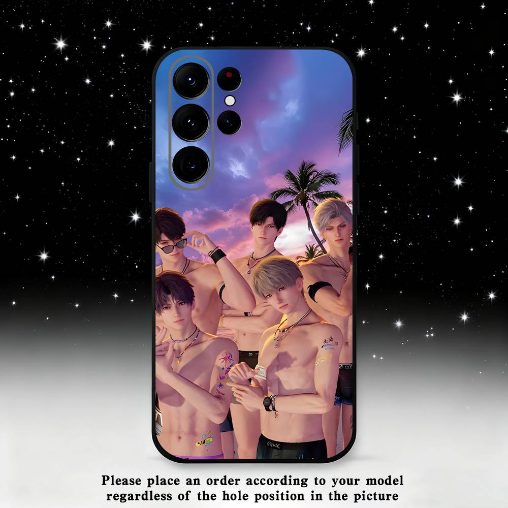 Love And Deepspace Phone Case For Samsung S25,S24,S23,S22,S21,S20,S10,Ultra,Plus,Lite,FE,Soft Silicone Black Cover