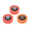 1/3Pcs V-Groove Plastic Bearing With Shaft Door And Window Pulley Pom Polyoxymethylene Nylon Roller Guide Wheel