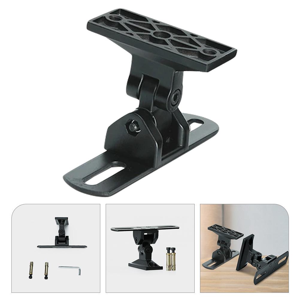 

Horizontal 90 Degree Rotation Speaker Bracket Wall Mount Surround Sound Broadcast Stand Zinc Alloy Speaker Accessories чёрный