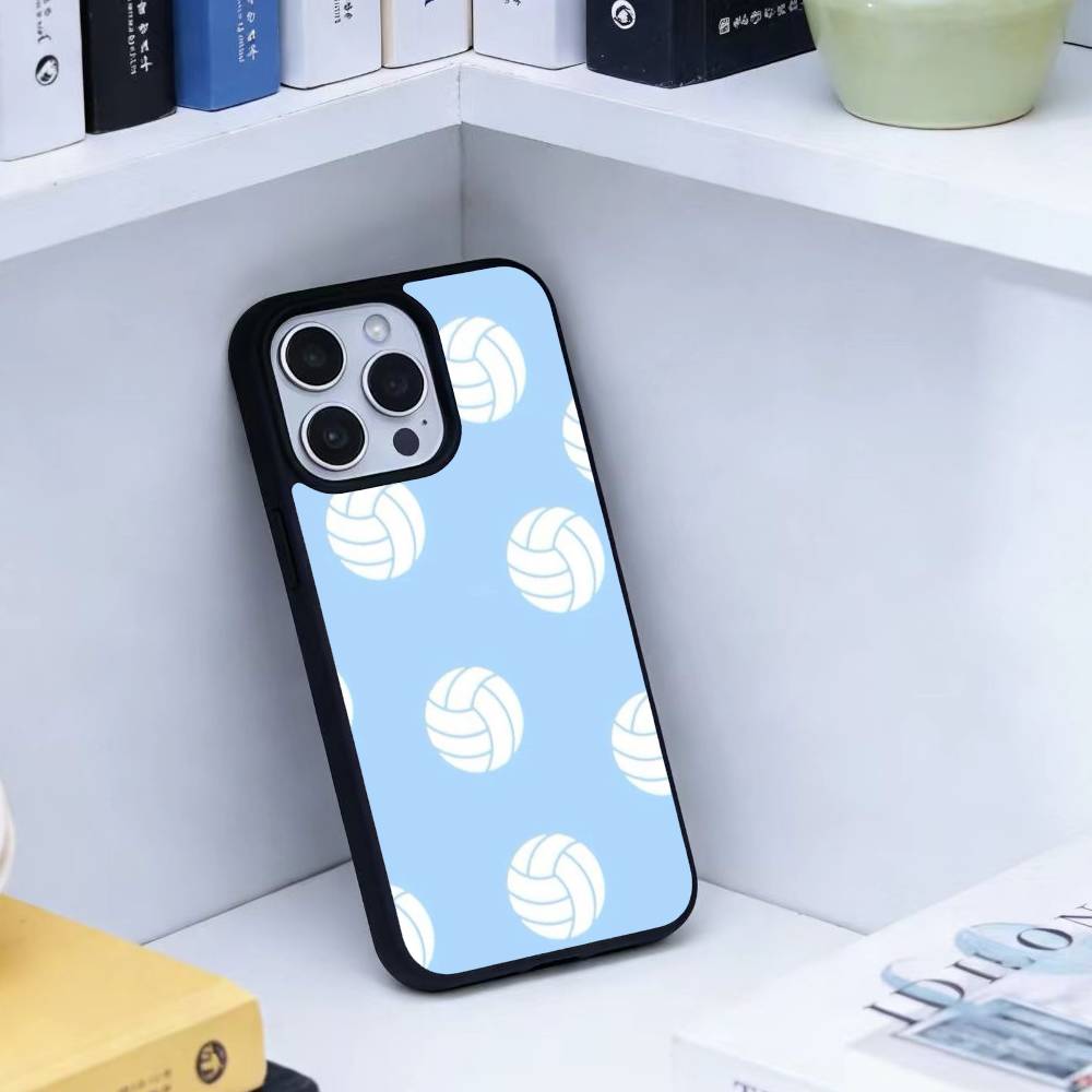 S-Volleyball Painted Phone Case For iPhone 17,16,15,14,13,Pro,Max,Plus,Magnetic For Magsafe Wireless Charging