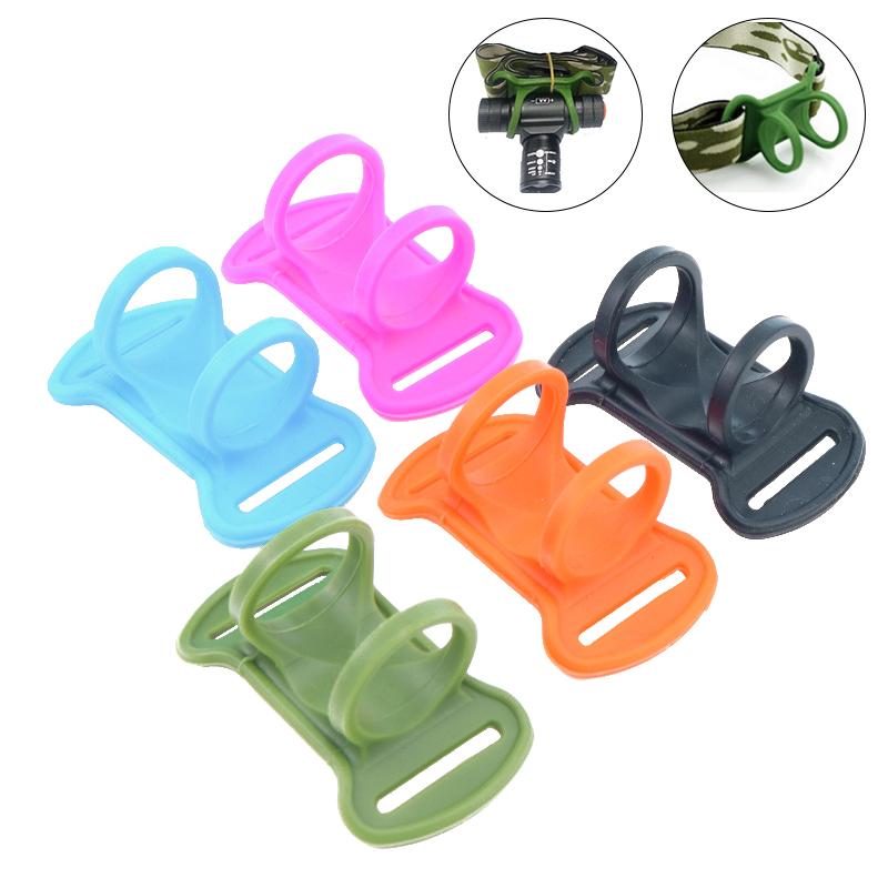 Fahrrad Licht Silikon Riemen Taschenlampe Scheinwerfer Radfahren Licht Halterung Band Krawatte