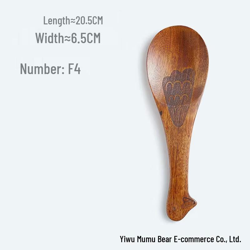 Nordic Japanese Wooden Non-stick Rice Scoop Ladle