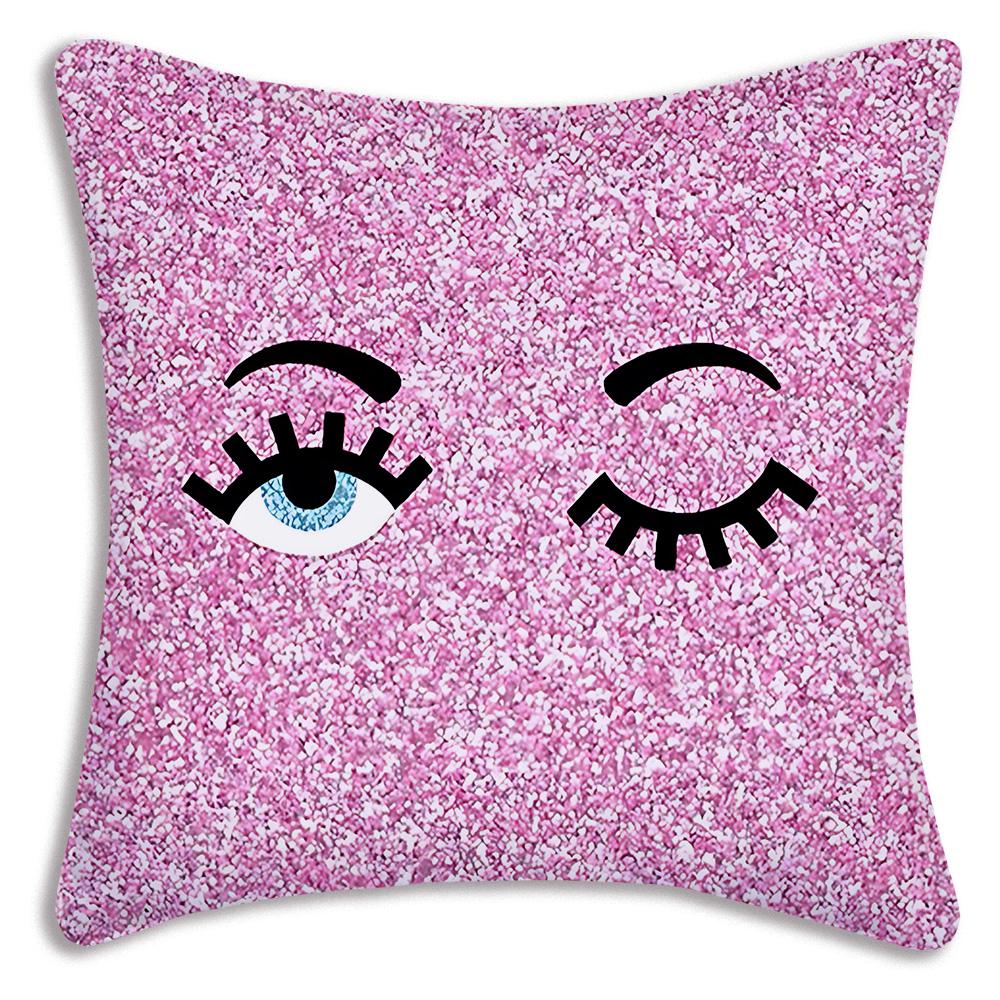 Hot Eyes Pillow Covers Cartoon Sofa Decorative Home C-Chiara Double-sided Printing Short Plush Cute Cushion F-Ferragnies Cover