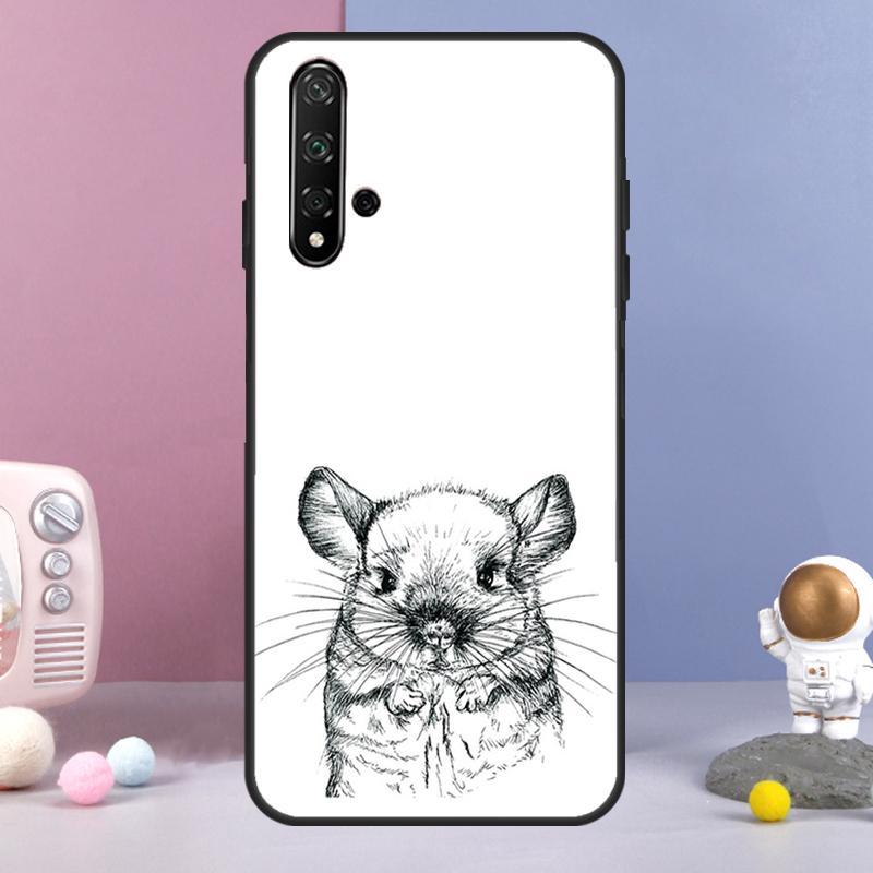 Cartoon Chinchilla For Huawei Nova 12i 12s 11i 8i 7i 9 10 SE Y60 Y61 Y70 Y72 Y73 Y90 Y91 P20 P30 P40 Lite Case