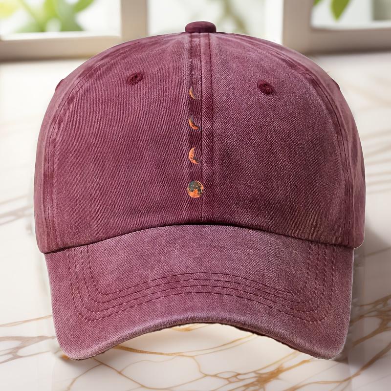 Регулируемая моющаяся бейсболка-тракер в винтажном стиле с модным и уникальным дизайном, украшенная принтом кровавой луны One Size