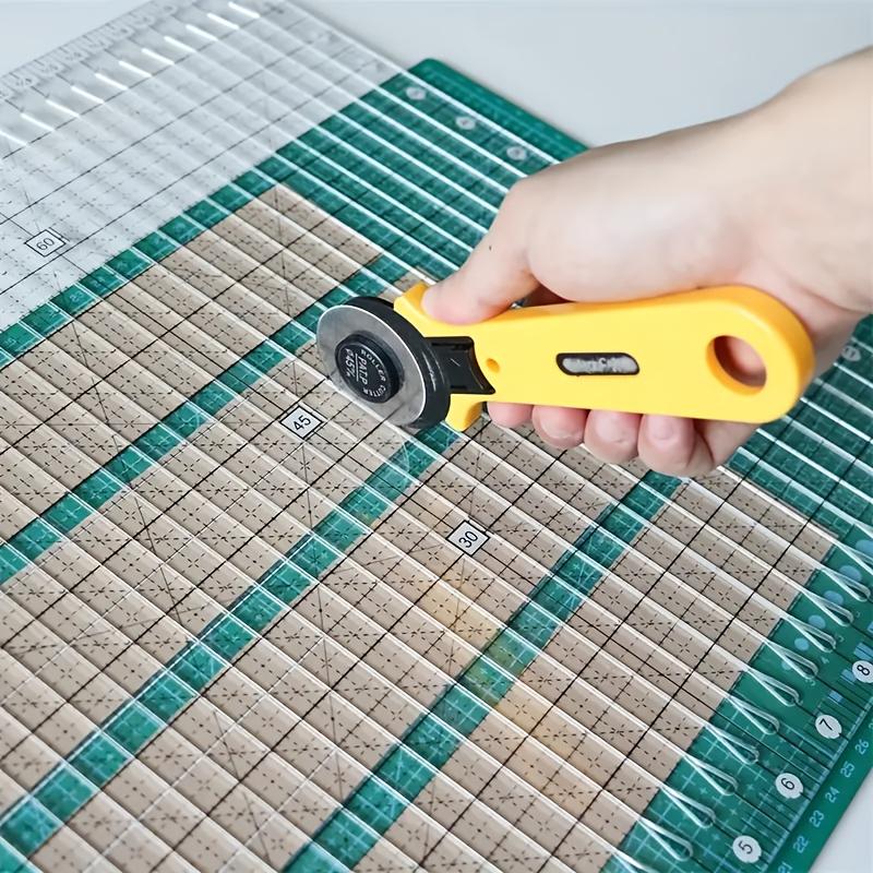 1pc 6 Inch Patchwork Ruler, Sewing Template, Grid Markings & Diagonal Cutting Guides for Quilting, DIY Crafts, Garment Alterations, Quilting Accessory