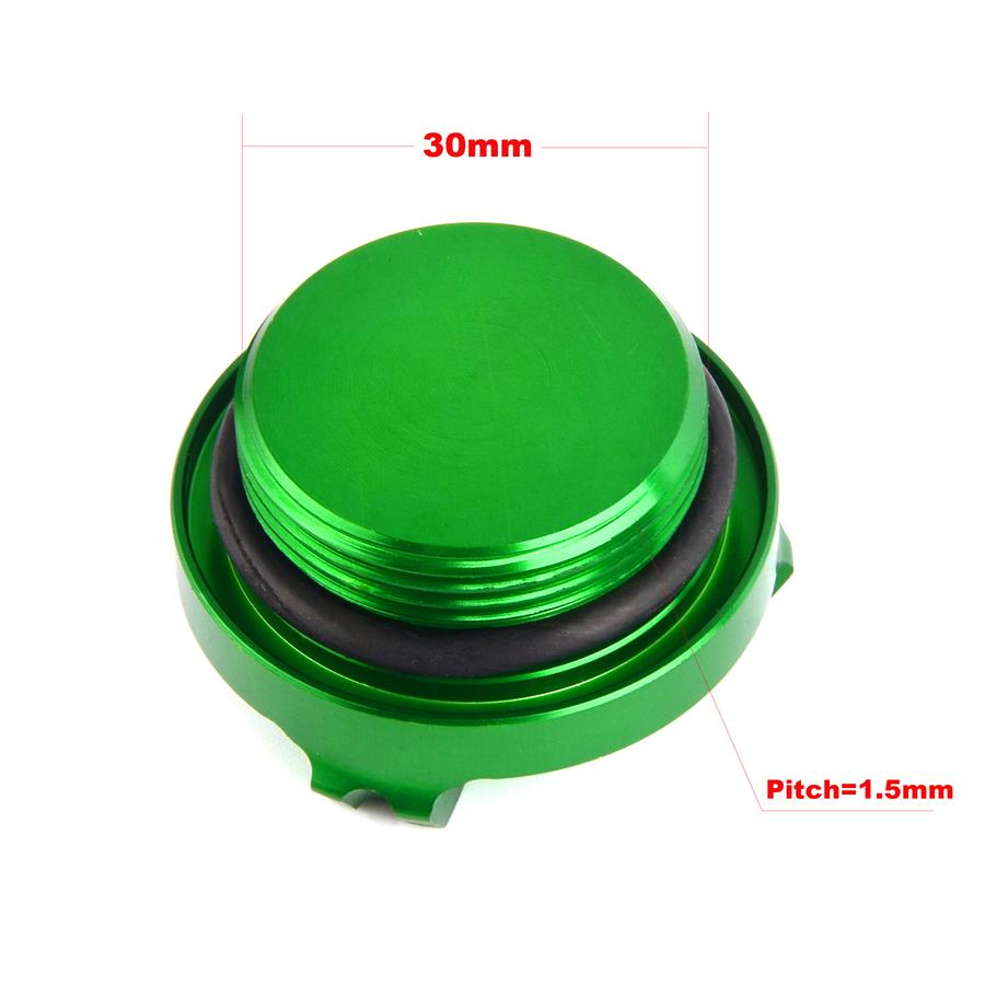Front Rear Brake Fluid Reservoir Cover & Engine Oil Filler Cap For KAWASAKI ZX6R ZX-6R ZX636 (please Buy According To Size)