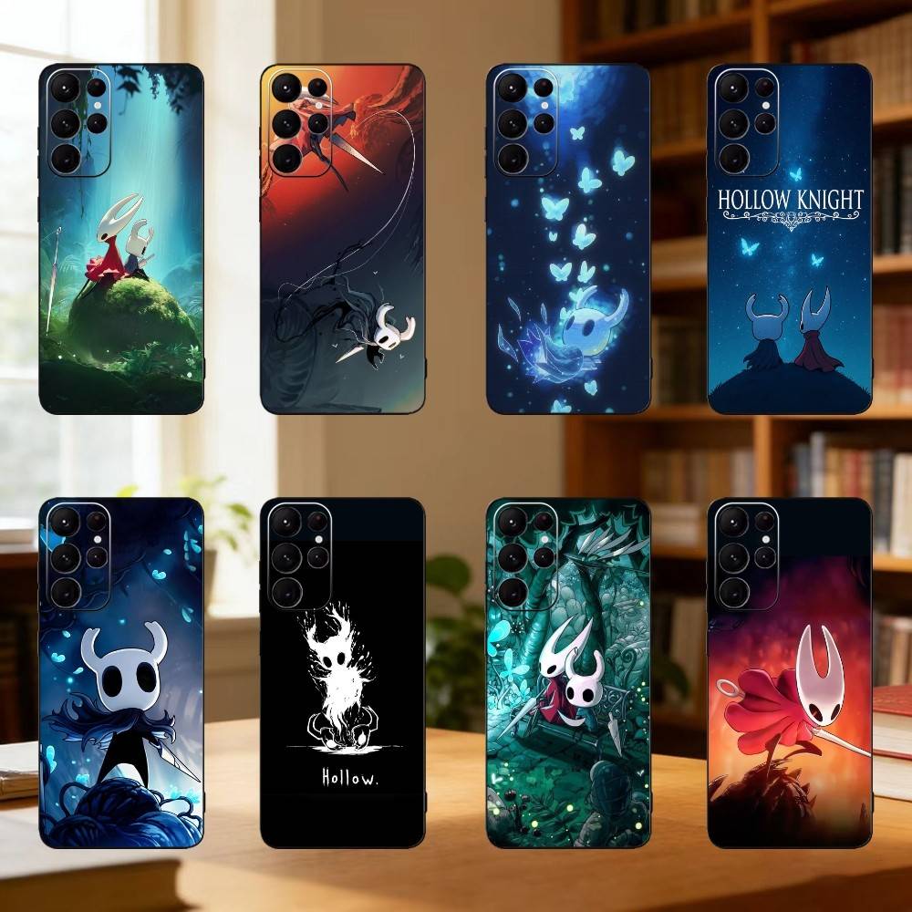 Game H-Hollow K-Knight Phone Case For Samsung S25,S24,S21,S22,S23,S30,Ultra,S20,Plus,Fe,Lite Black Shell