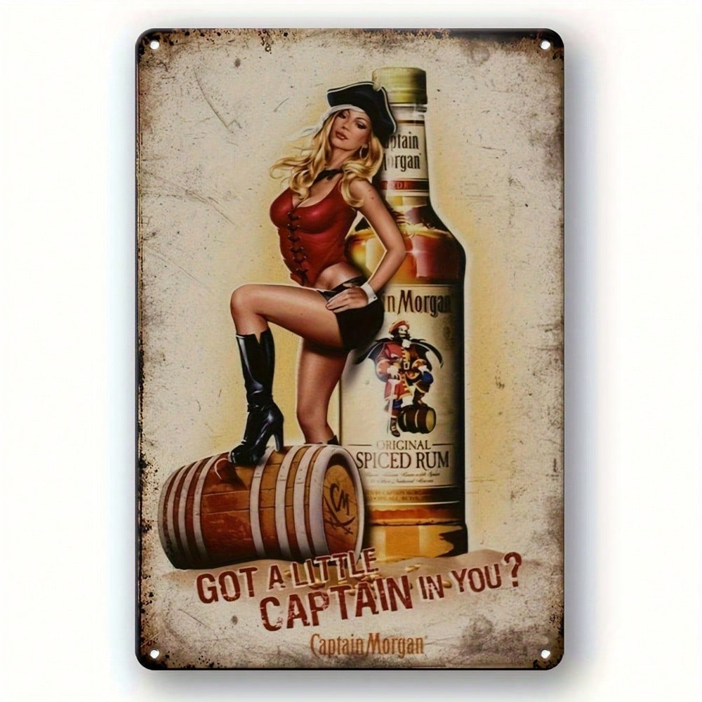 Vintage Metal Wall Sign Rum Decor Pub Bar Man Cave Gift 20x30