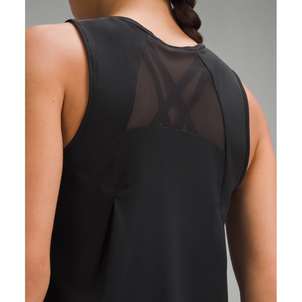 Lululemon Sculpt Cropped Tank Top  Pleated Black
