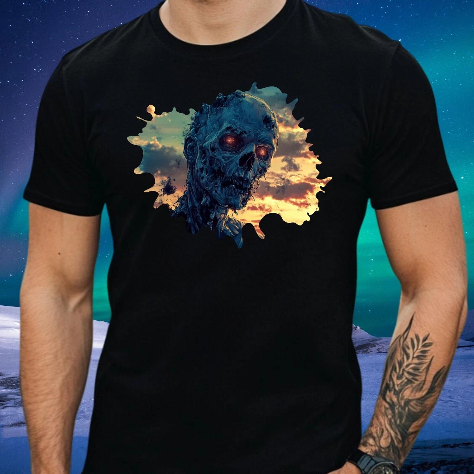 T-Shirt Herren Zombie Motiv Baumwolle Größe S bis 5XL XXXL