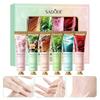 6-Piece Moisturizing Hand Cream Set Plant-Based Formula with Natural Fragrance for Dry Skin Care