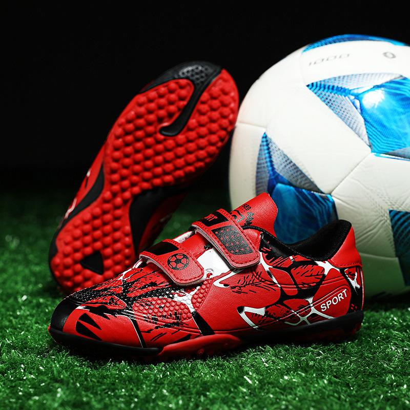 New children's broken nail football shoes tf new primary school students outdoor training non-slip sports football shoes
