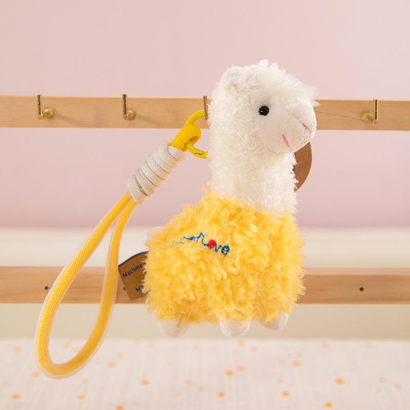 Cute Long-eared Rabbit Plush Pendant Cartoon Alpaca Doll Girl Bag Hanging Ornament Boutique Keychain