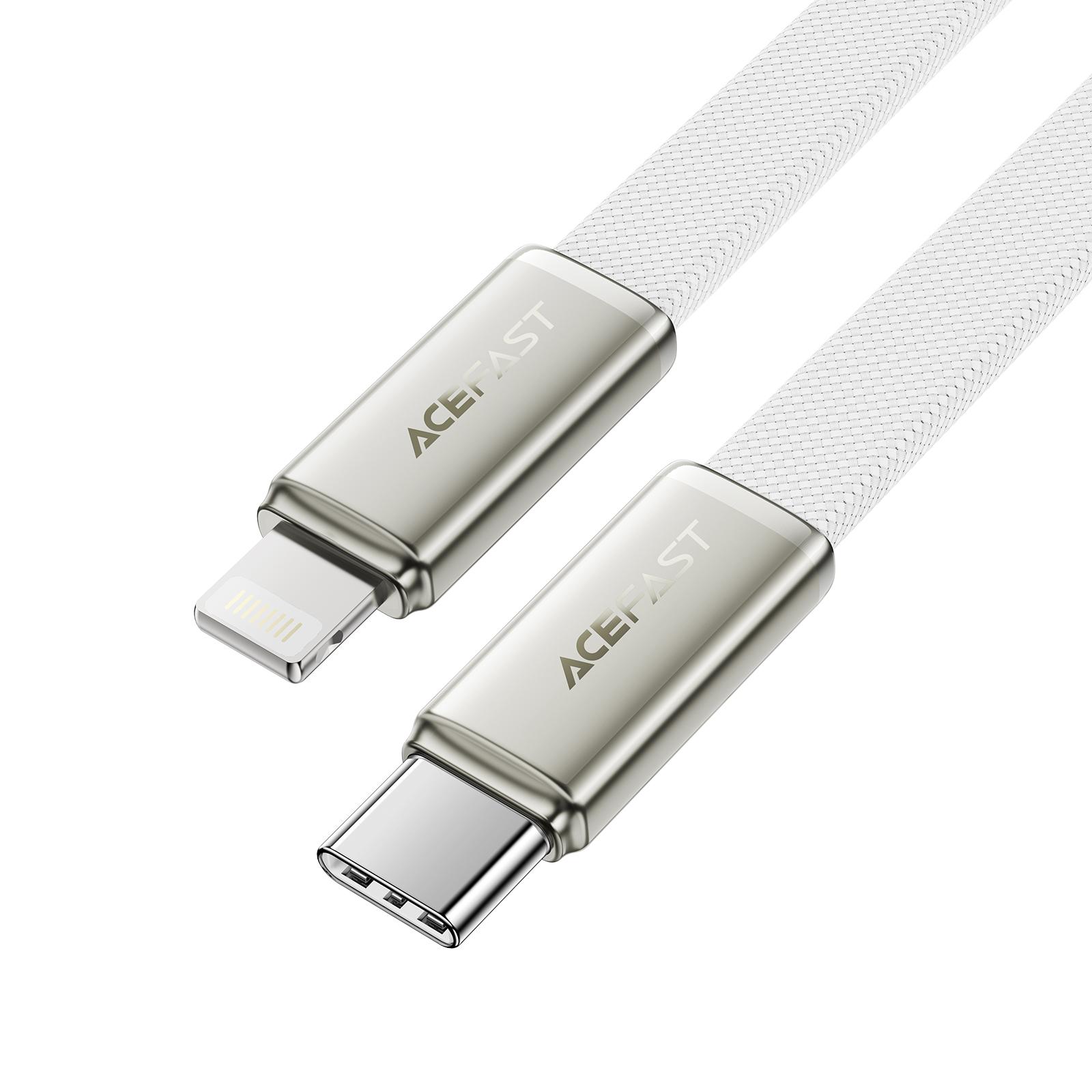 

ACEFAST C24-01 Ультратонкий кабель USB-C на Lightning 30 Вт Быстрая зарядка Синхронизация данных Для iPhone / iPad