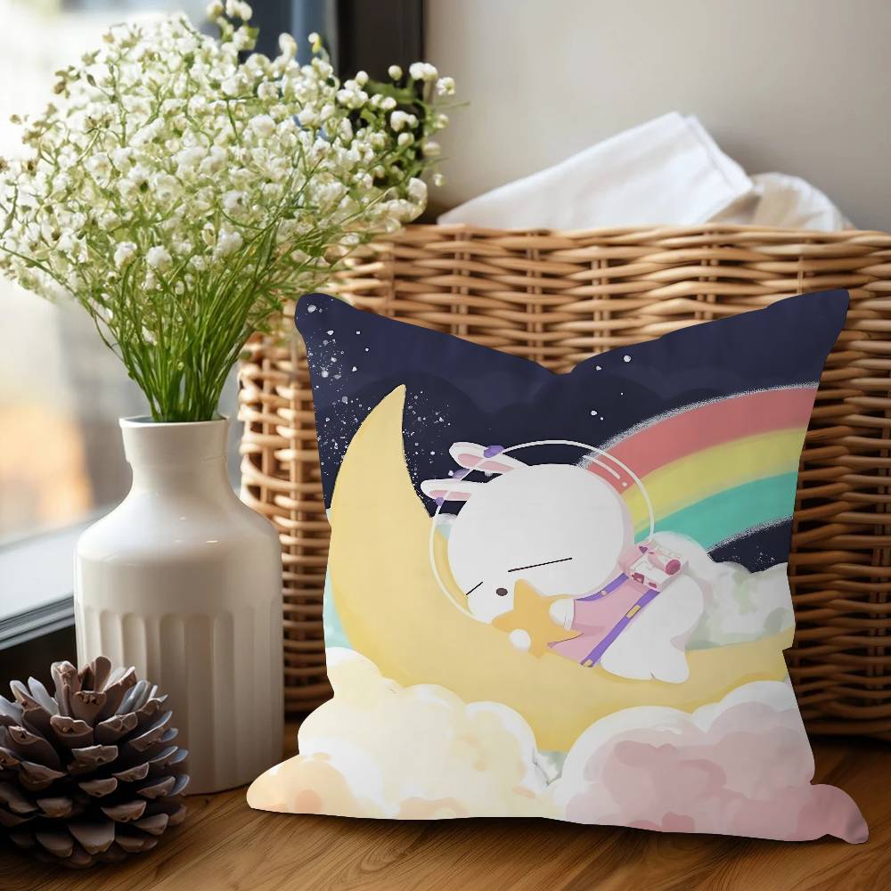 

MashiMaroS Anime Cushion Cover Inches Farmhouse Decor Home Throw Pillow Covers For Couch Decorations 12x12Inch
