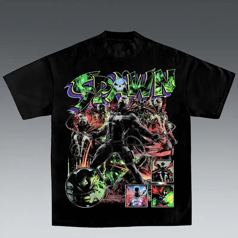 

Spawn 2025 Bootleg Tee, Classic Movie, Old Movie Lover T-shirt for Film Buffs, M Unisex T-Shirt XXXL