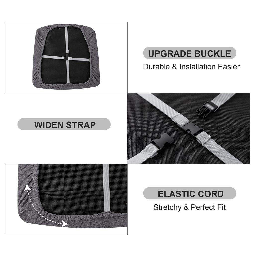 1pc Waterproof Dining Room Chair Cover Seat Covers Spandex Removable Washable Elastic Seat Covers For Dining Home Hotel