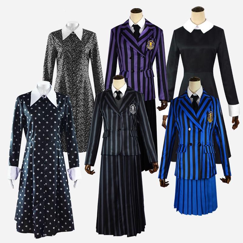 Wednesday Addams The Addams Family Costume School Uniform Dress