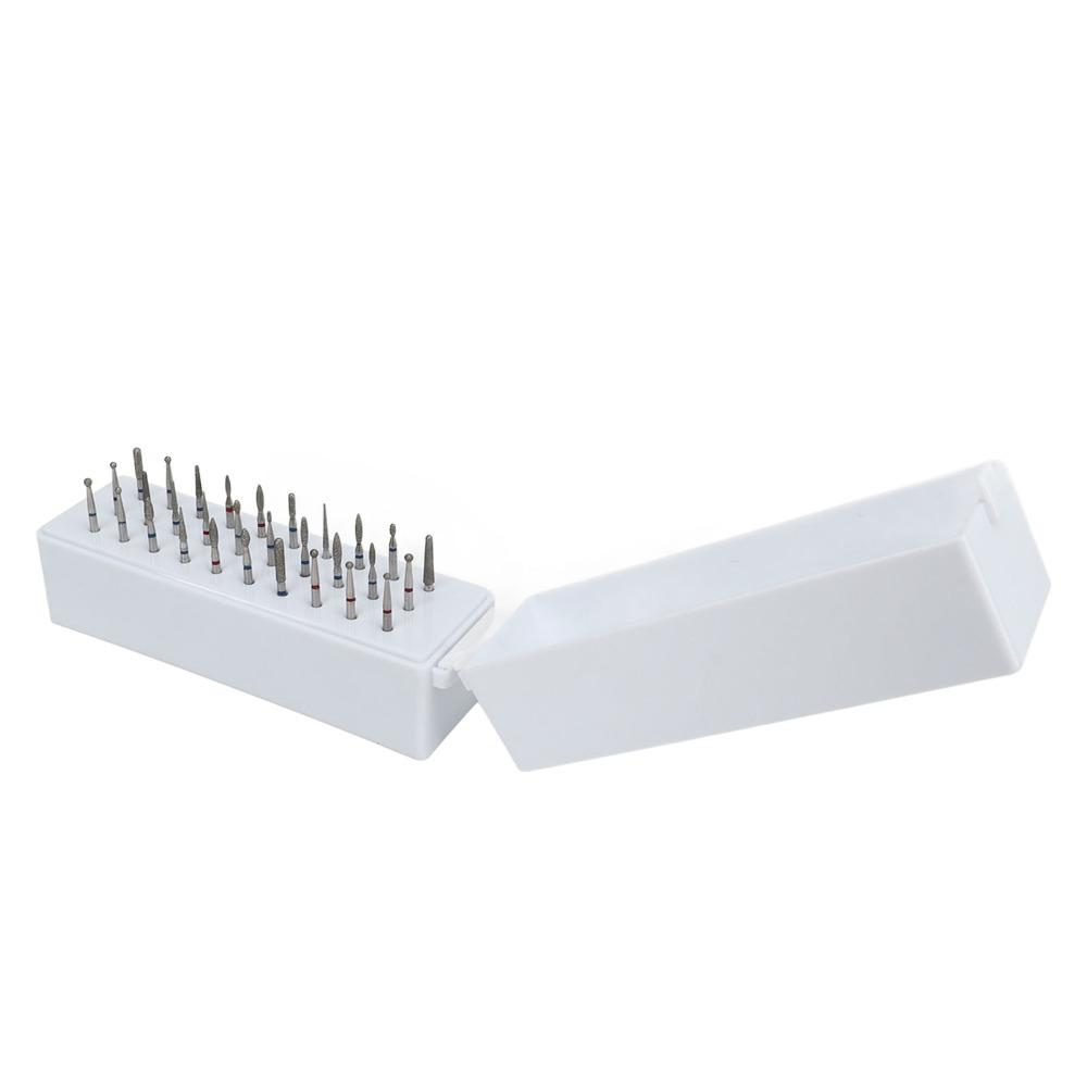 30pcs Portable & Durable Nail Drill Bits Set Ideal For Nail Technicians And Diy Users