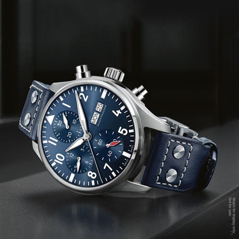 20mm 21mm 22mm Řemínek k hodinkám pro IWC Pilot Spitfire Princekin Mark dermis Černý Hnědý Hovězí Kůže Náramek Skládací Spona Řemínek k Hodinkám