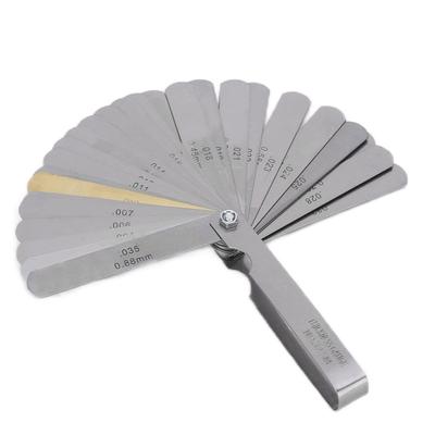 Feeler Gauge 32 Blade Stainless Steel Gap Measuring Tool 0.0015?0.035in(0.04?0.88mm)
