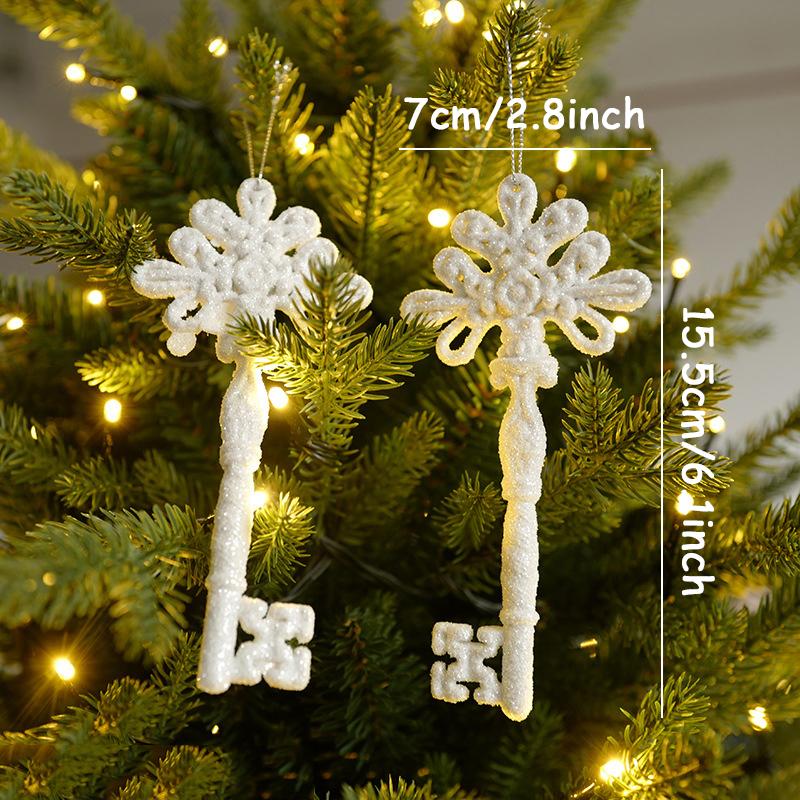 1/2/3pc Sweet Angel Snowflake High Heel Pendants Christmas Tree Decorations New Year Xmas Gift Navidad Ornament Home Party Decor