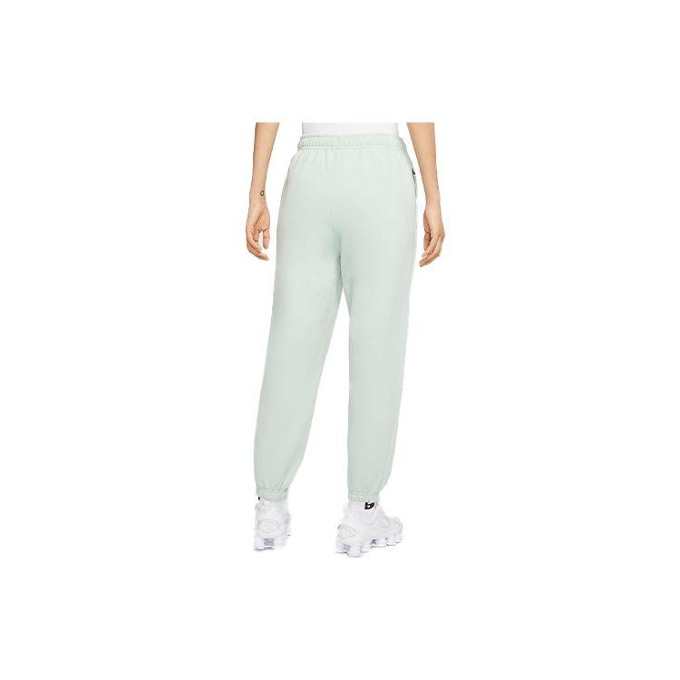 Nike Logo Fleece Cuffed Casual Sports Pants Women pants Frosted-Light-Green DA2255-321