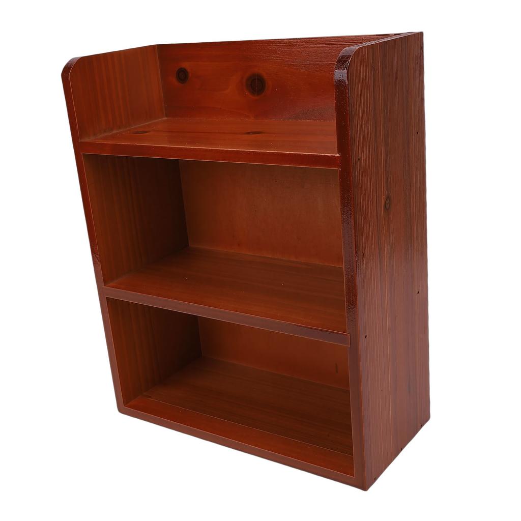 Meerlaags Houten Opbergrek Bureau Wandmontage Vintage Veelzijdig Houder voor Diverse Spullen voor Parfum Cosmetica
