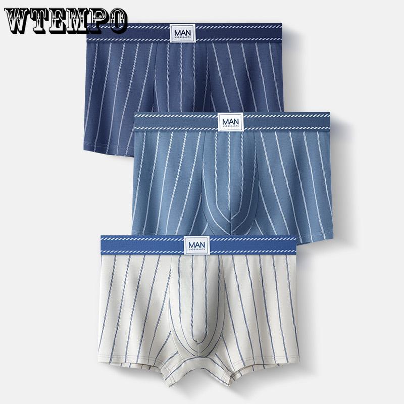 3 Stück Herren Unterwäsche Flache Ecke Hose Übergröße Atmungsaktiv Herren Unterwäsche Boxer Brief