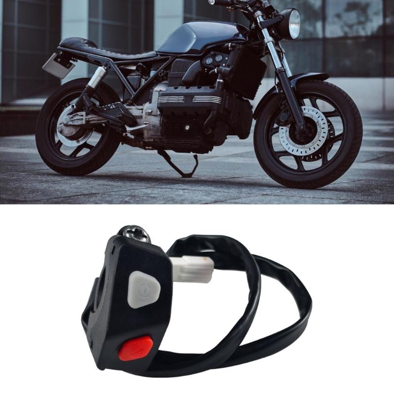 Motorrad Zündung & Killschalter Upgrades Einfache Montage Wasserdichter Zünd-Killschalter Knopf ABS Schalter für Bike
