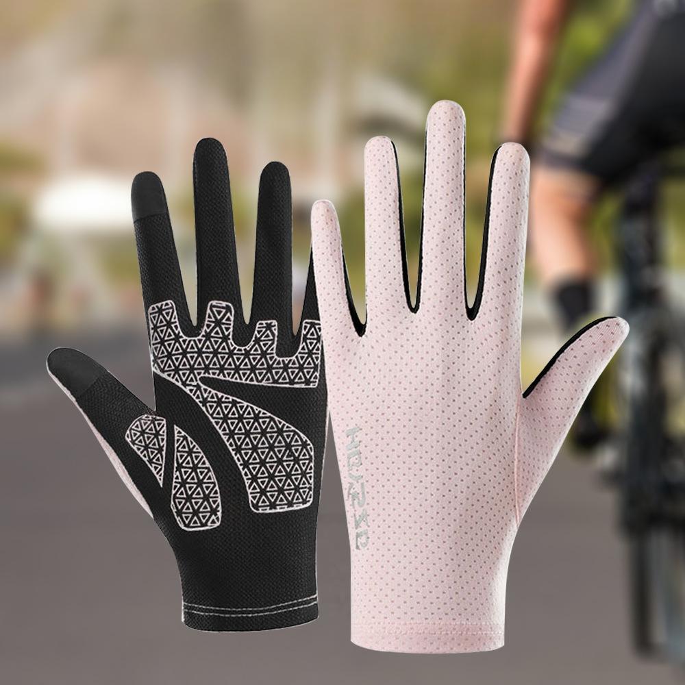 Summer Bicycle Cycling Gloves for Men and Women Sun Protection Mesh Breathable and Quick Drying Fitness Cycling Anti Slip Fishing