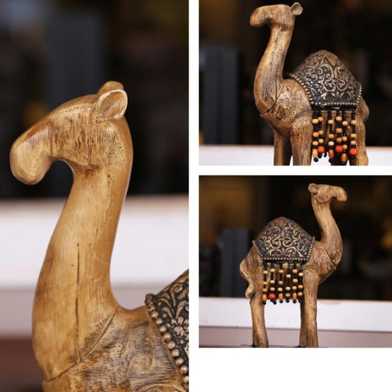 Kamelfiguren Harzkamelstatuen Tierfiguren Tischornament für Büro Zuhause Schreibtischdekorationen Sammlerstücke