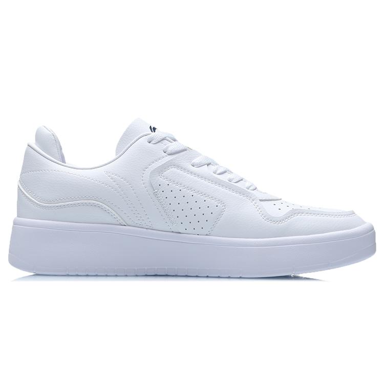 Li Ning Street Player Comfortable Low top Skateboard Shoes Unisex White Blue AGCQ251-6