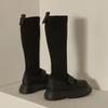 Fashion High Sock Boots For Women Round Toe Ladies Modern Rubber Female Shoes New Outside Platform Knee Stretch Boots