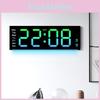 Modern Minimalist Led Wall Clock With Night Light And Calendar For Living Room Decor