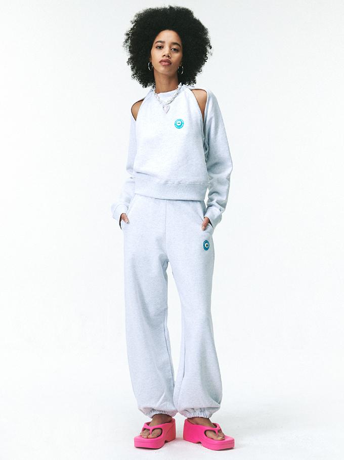 Asif Calie Sweat Bolero White Melange