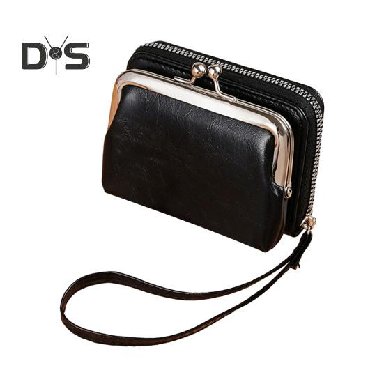 Женский кошелек из искусственной кожи держатель для кредитных карт кошелек на молнии портативный легкий дорожный мини-кошелек для монет клатч органайзер сумка для хранения 859₽