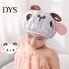 Women Bath Hat Hair Cartoon Design Waterproof Double Layer Elastic Band Ladies Protection Nerdy Koala Cute Kids Bathing Home Supply