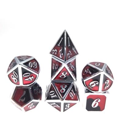 DND Metal Dice Set D&D Metal DND Dice for Dungeons and Dragons RPG Games-Vampire